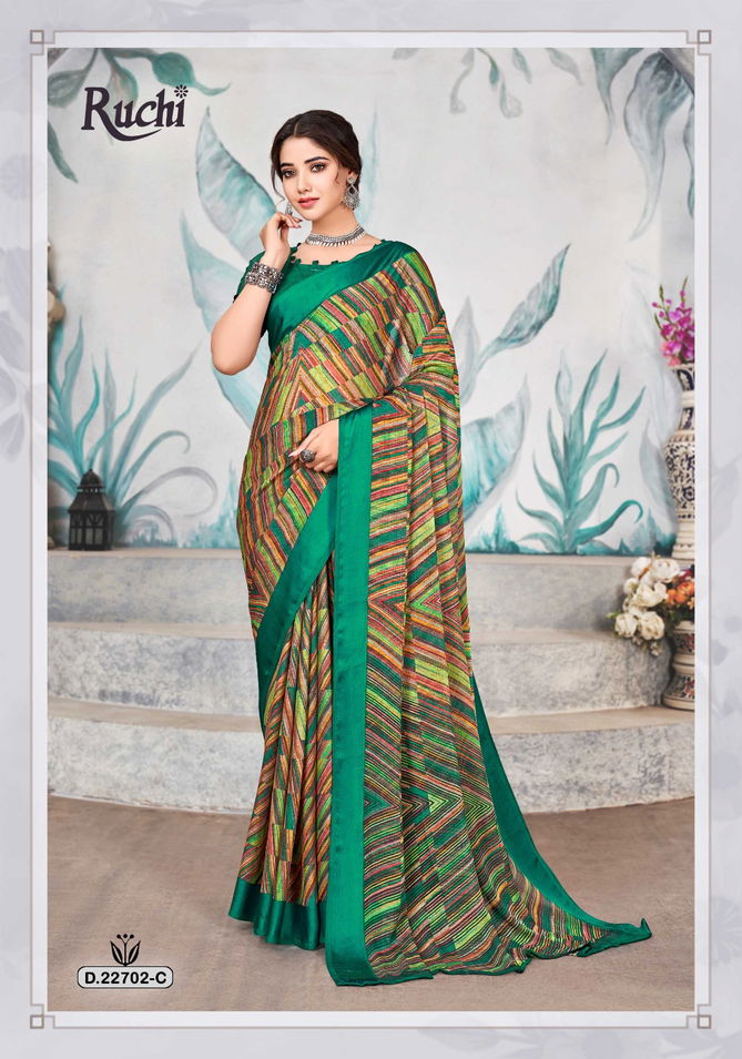 Cherry 33 By Ruchi Colors Daily Wear Sarees Catalog